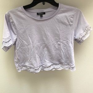 Purple Topshop crop top